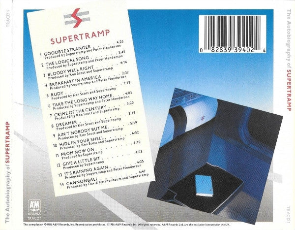 Supertramp – The Autobiography Of Supertramp (Used) (Mint Condition) CD
