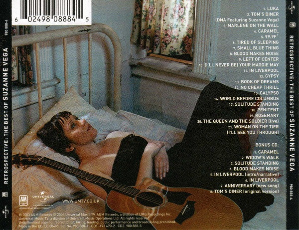 Suzanne Vega – Retrospective: The Best Of Suzanne Vega 2 Discs (Used) (Mint Condition)