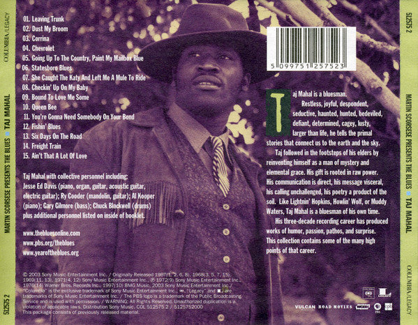 Taj Mahal – Martin Scorsese Presents The Blues (Used) (Mint Condition) CD