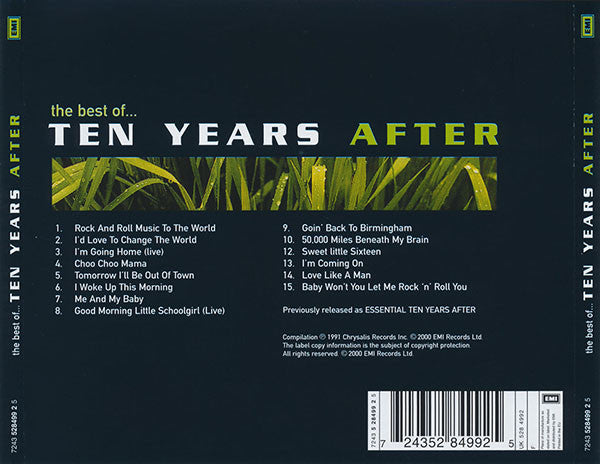 Ten Years After – The Best Of Ten Years After (Used) (Mint Condition) CD