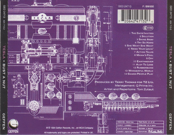 Tesla – Bust A Nut (Used) (Mint Condition) CD