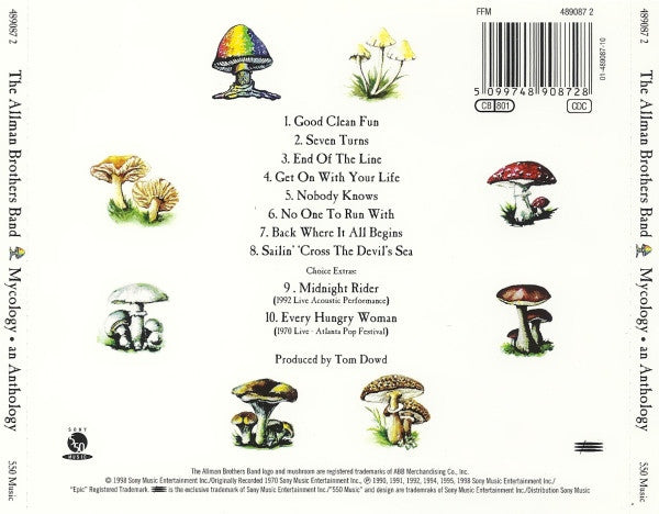 The Allman Brothers Band – Mycology • An Anthology (Used) (Mint Condition) CD