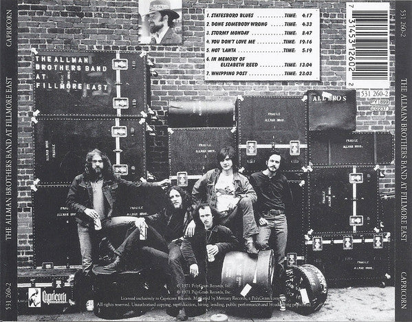 The Allman Brothers Band – The Allman Brothers Band At Fillmore East (Used) (Mint Condition) - CD