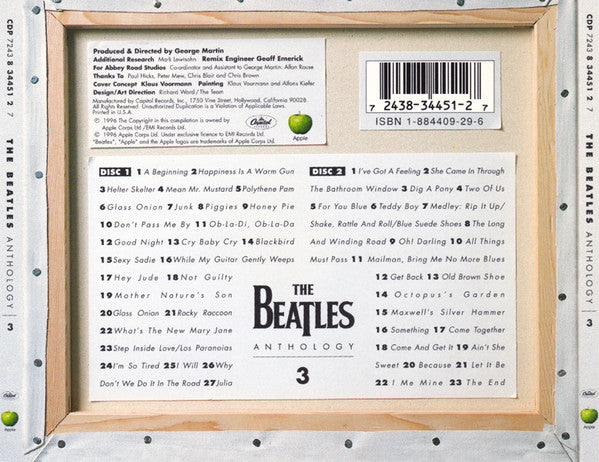 The Beatles – Anthology 3 2 Discs (Used) (Mint Condition)