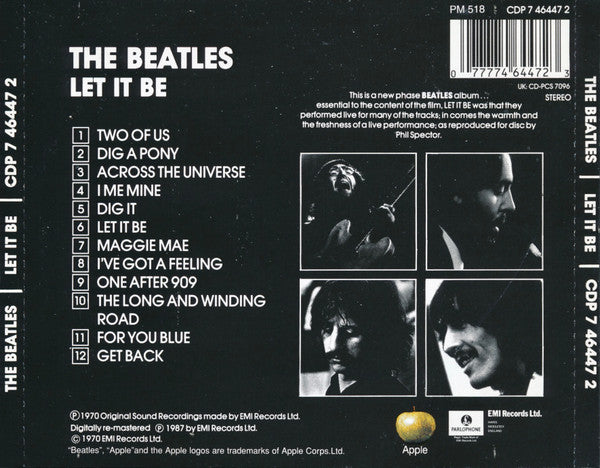 The Beatles – Let It Be (Used) (Mint Condition) CD
