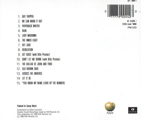 The Beatles – Past Masters • Volume Two (Used) (Mint Condition) CD