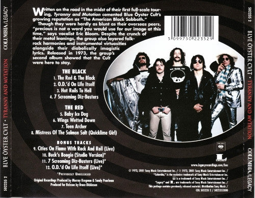 The Blue Öyster Cult* – Tyranny And Mutation (Used) (Mint Condition) CD