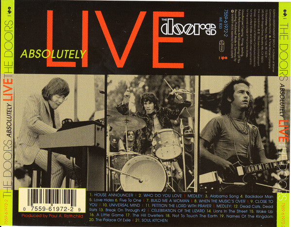 The Doors – Absolutely Live (Used) (Mint Condition) CD