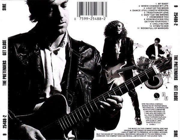 The Pretenders – Get Close (Used) (Mint Condition) CD