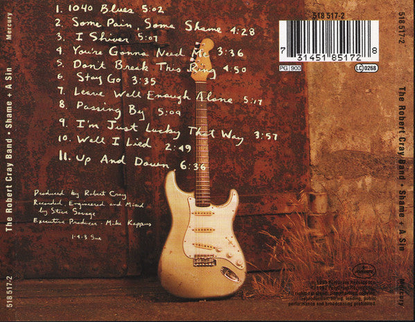 The Robert Cray Band – Shame + A Sin (Used) (Mint Condition) - CD