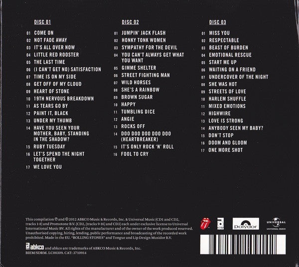 The Rolling Stones – Grrr! 3 Discs (Used) (Mint Condition) CD