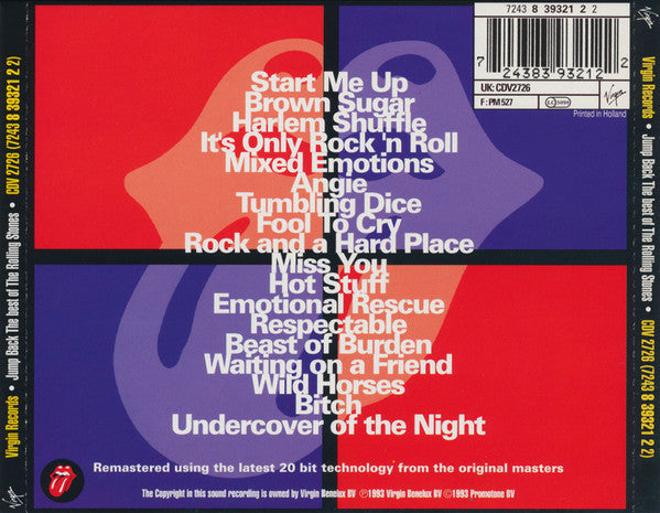 The Rolling Stones – Jump Back (The Best Of The Rolling Stones '71 - '93) (Used) (Mint Condition) CD