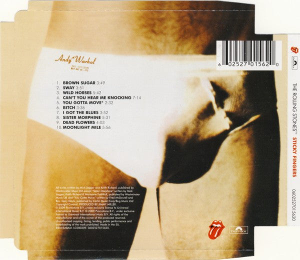 The Rolling Stones - Sticky Fingers (Used) (Mint Condition) CD