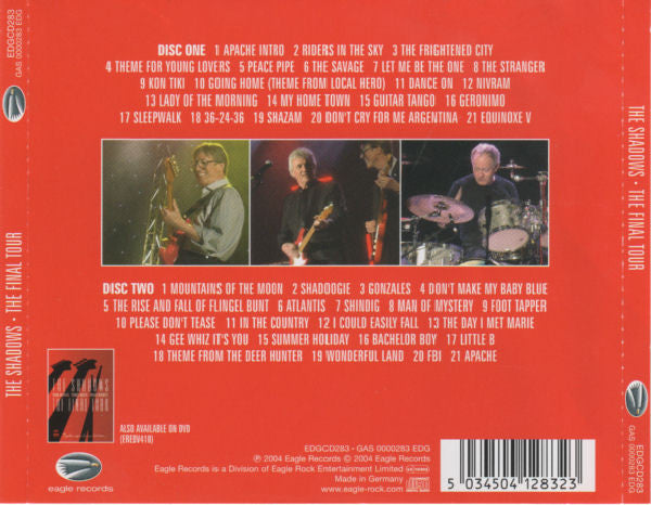 The Shadows – The Final Tour 2 Discs (Used) (Mint Condition) CD
