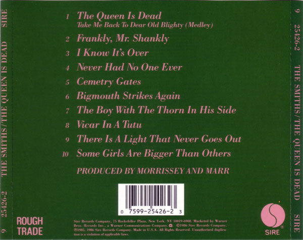 The Smiths – The Queen Is Dead (Used) (Mint Condition) CD