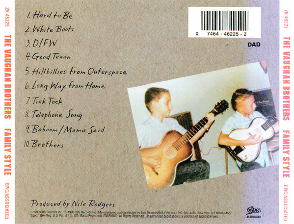 The Vaughan Brothers – Family Style (Used) (Mint Condition) CD