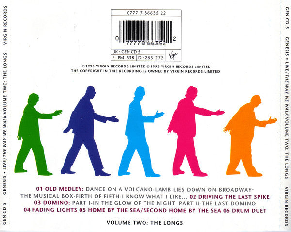 Genesis – Live / The Way We Walk (Volume Two: The Longs) (Used) (Mint Condition) CD