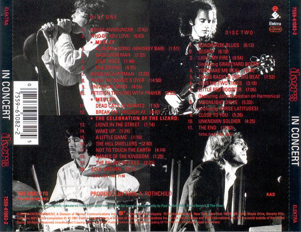The Doors – In Concert - 2 Discs (Used) (Mint Condition) CD
