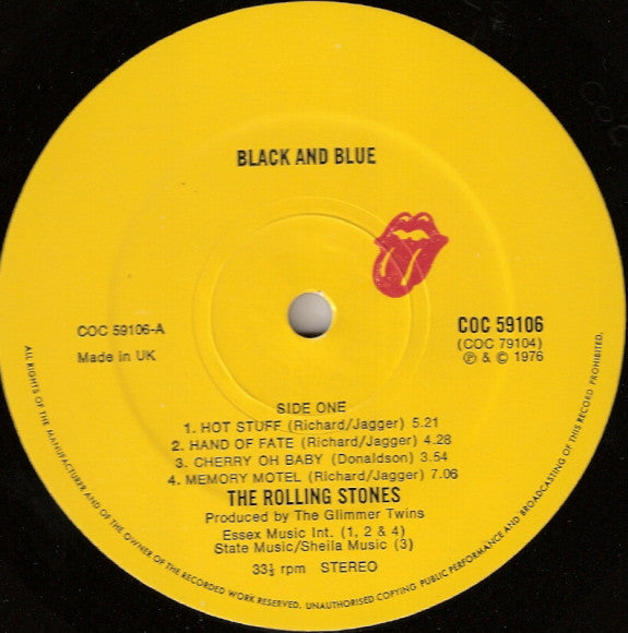 The Rolling Stones – Black And Blue (Used) (Mint Condition)