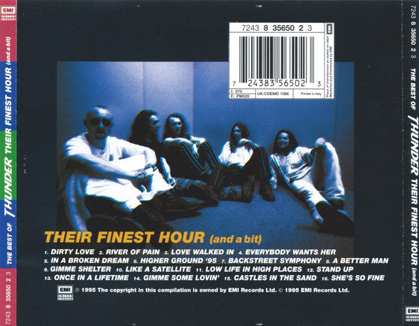 Thunder (3) – The Best Of Thunder - Their Finest Hour (And A Bit) (Used) (Mint Condition) CD