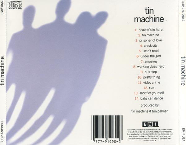David Bowie – Tin Machine (Used) (Mint Condition) CD
