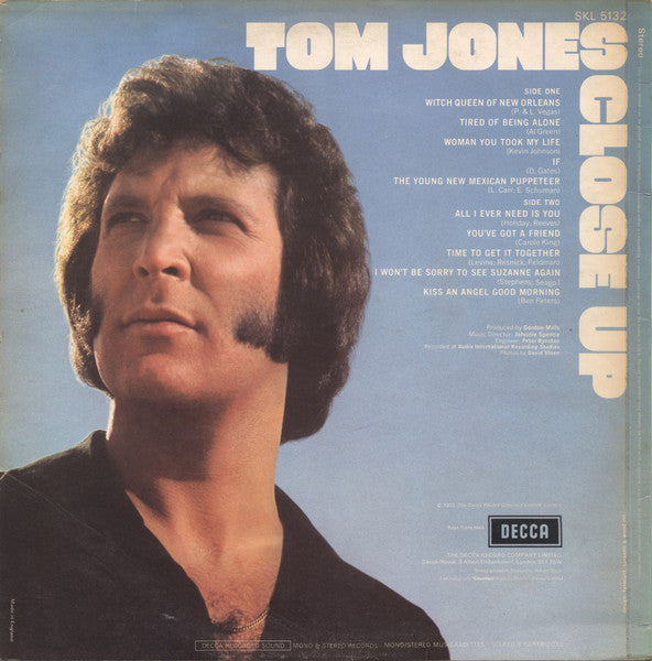 Tom Jones – Close Up (Used) (Mint Condition)
