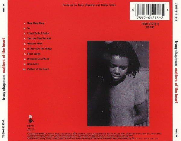 Tracy Chapman – Matters Of The Heart (Used) (Mint Condition) CD