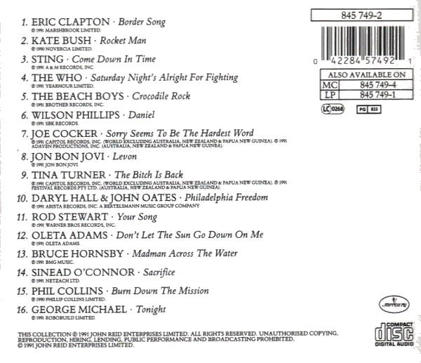 Various – Two Rooms - Celebrating The Songs Of Elton John & Bernie Taupin (Used) (Mint Condition) CD