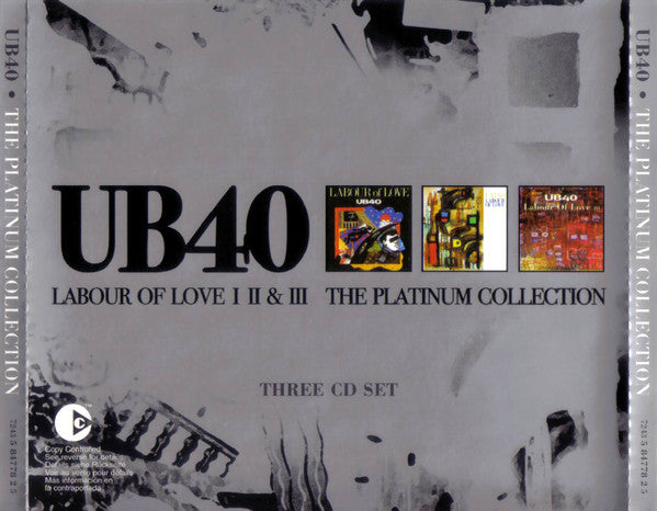 UB40 – Labour Of Love I II &amp; III The Platinum Collection 3 Discs (Used) (Mint Condition)