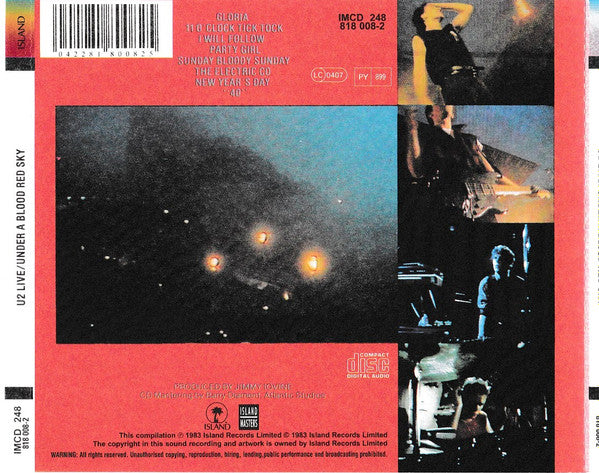U2 – Live / Under A Blood Red Sky (Used) (Mint Condition) CD