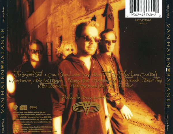 Van Halen – Balance (Used) (Mint Condition) CD