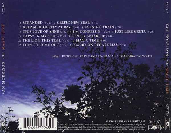 Van Morrison – Magic Time (Used) (Mint Condition) CD