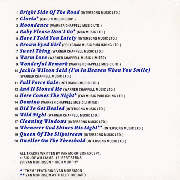 Van Morrison – The Best Of Van Morrison (Used) (Mint Condition) CD
