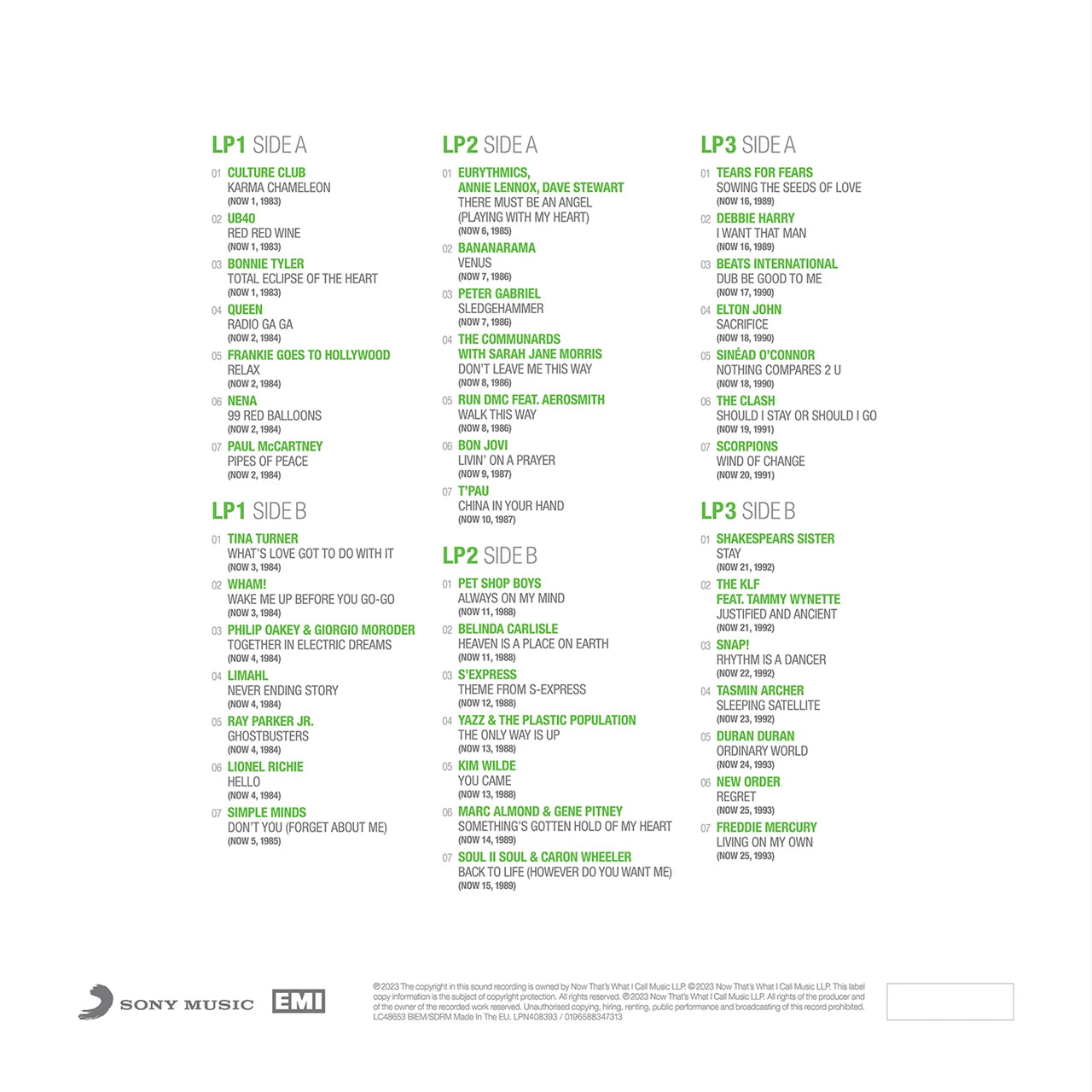 Various Artists Now That's What I Call 40 Years: 1983-1993 - Volume 1 - 3 Discs