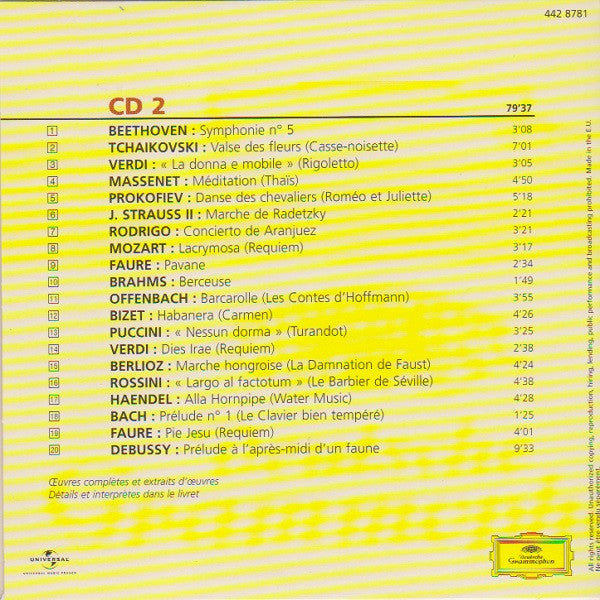 Various – 100 Chefs-D'oeuvre De La Musique Classique - 5 Discs (Used) (Mint Condition) CD