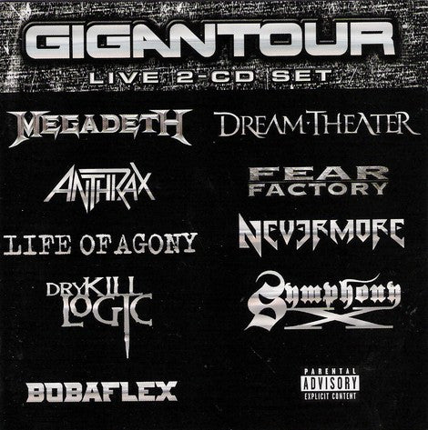 Various – Gigantour - 2 Discs (Used) (Mint Condition) CD