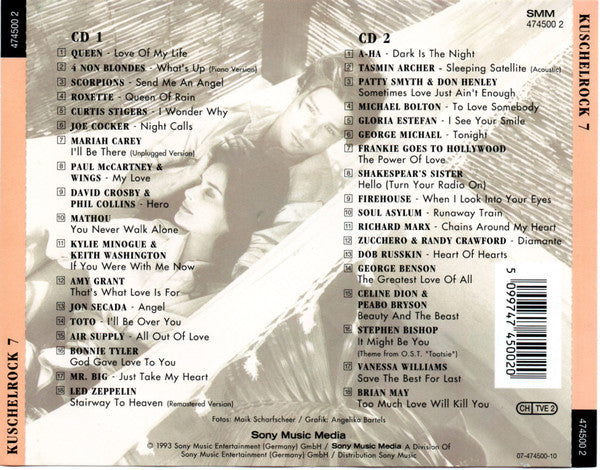 Various – Kuschelrock 7 - 2 Discs (Used) (Mint Condition) CD