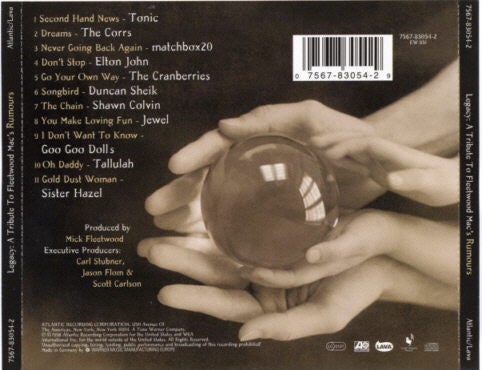 Various – Legacy: A Tribute To Fleetwood Mac's Rumours (Used) (Mint Condition) CD