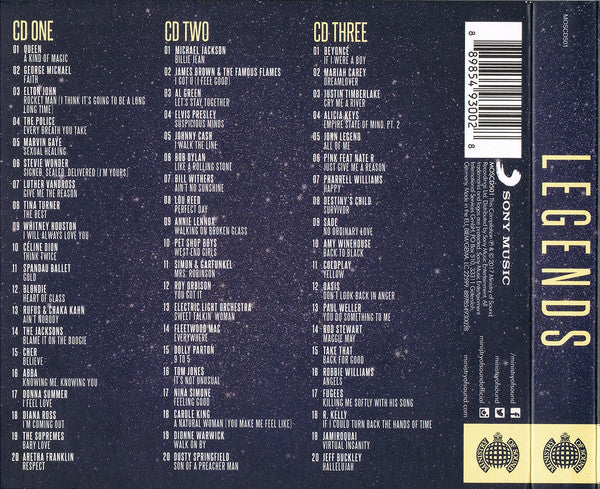 Various – Legends 3 Discs (Used) (Mint Condition)