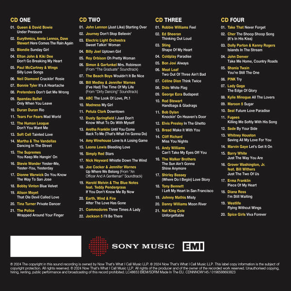 Various – NOW That's What I Call Unforgettable - 4 Discs (Used) (Mint Condition)