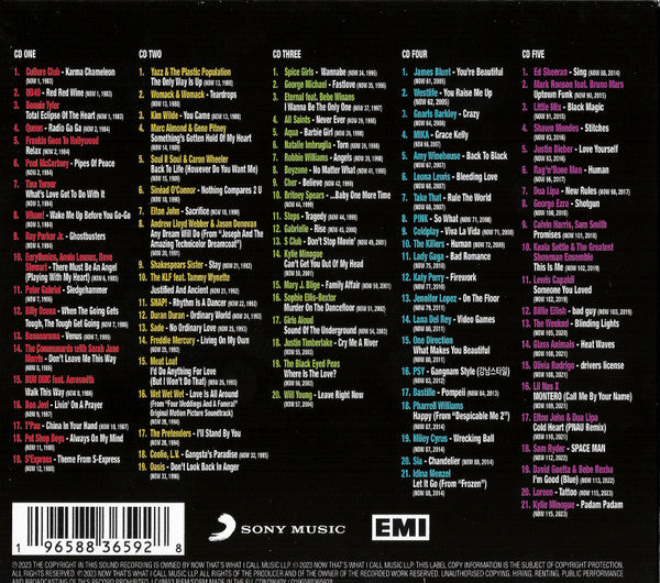 Various – Now That's What I Call 40 Years 5 Discs (Used) (Mint Condition)