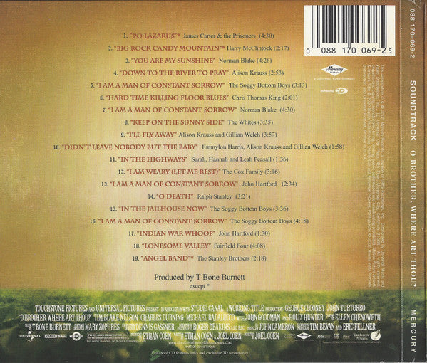Various – O Brother, Where Art Thou? (Used) (Mint Condition) CD