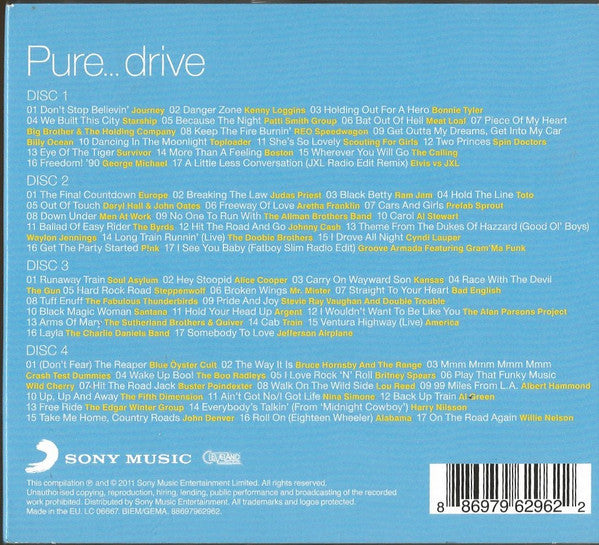 Various – Pure... Drive 4 Discs (Used) (Mint Condition)