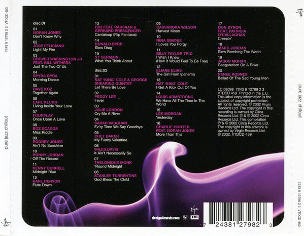 Various – Pure Jazz Chillout - 2 Discs (Used) (Mint Condition) CD