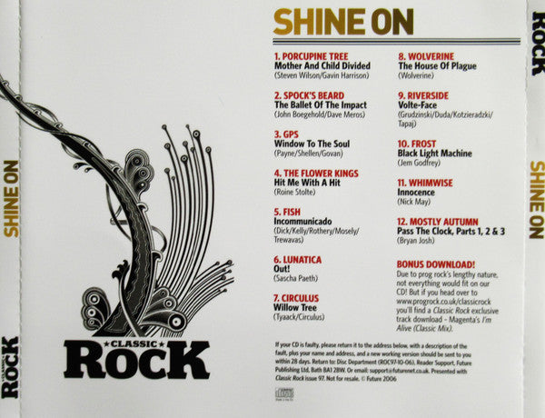 Various – Shine On (Used) (Mint Condition) CD
