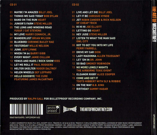 Various – The Art Of McCartney 2 Discs (Used) (Mint Condition)