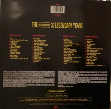 Various – The Marquee - 30 Legendary Years 2 Discs (Used) (Mint Condition)