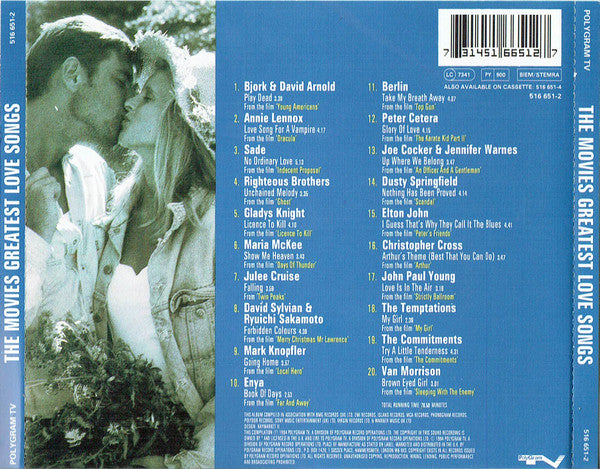 Various – The Movies Greatest Love Songs (Used) (Mint Condition) CD