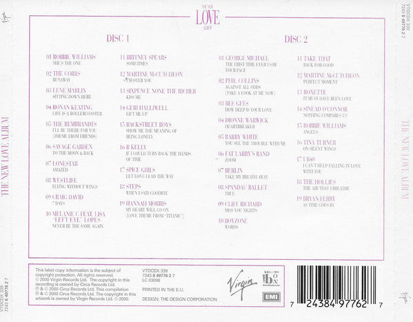 Various – The New Love Album 2 Discs (Used) (Mint Condition) CD