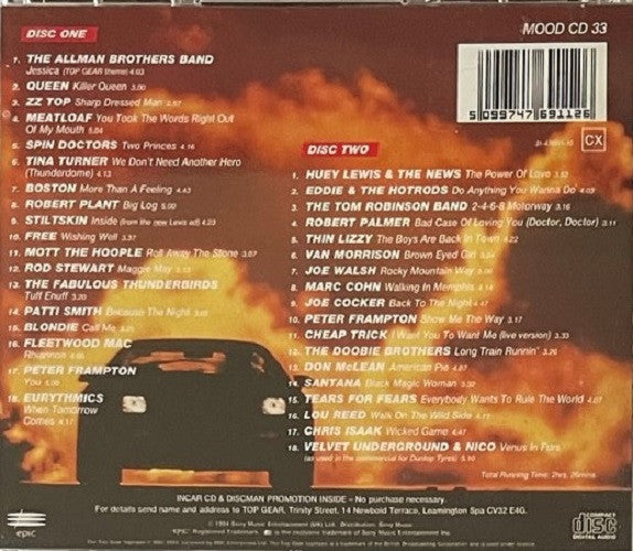 Various – Top Gear - 36 Classic Driving Tracks 2 Discs (Used) (Mint Condition)